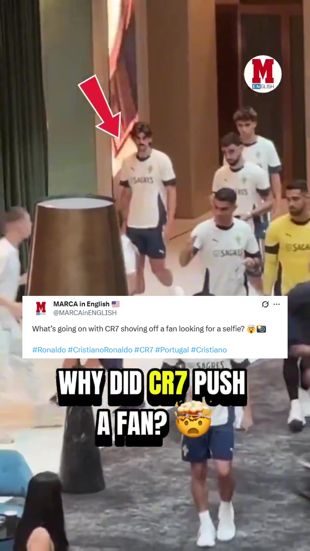 开云官网-此前C罗推开想合影的球迷，唇语专家：C罗很生气，还说了f**k off